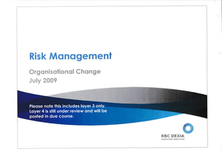 RBCDexia-2009-GlobalOrgChart-RiskMgmt-Compliance