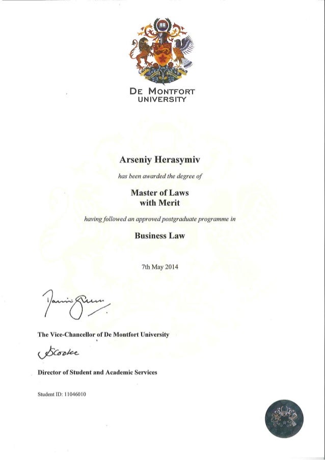 llm-certificate-de-montfort