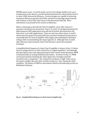 A Comprehensive Study of Class D Amplifier Technology | PDF
