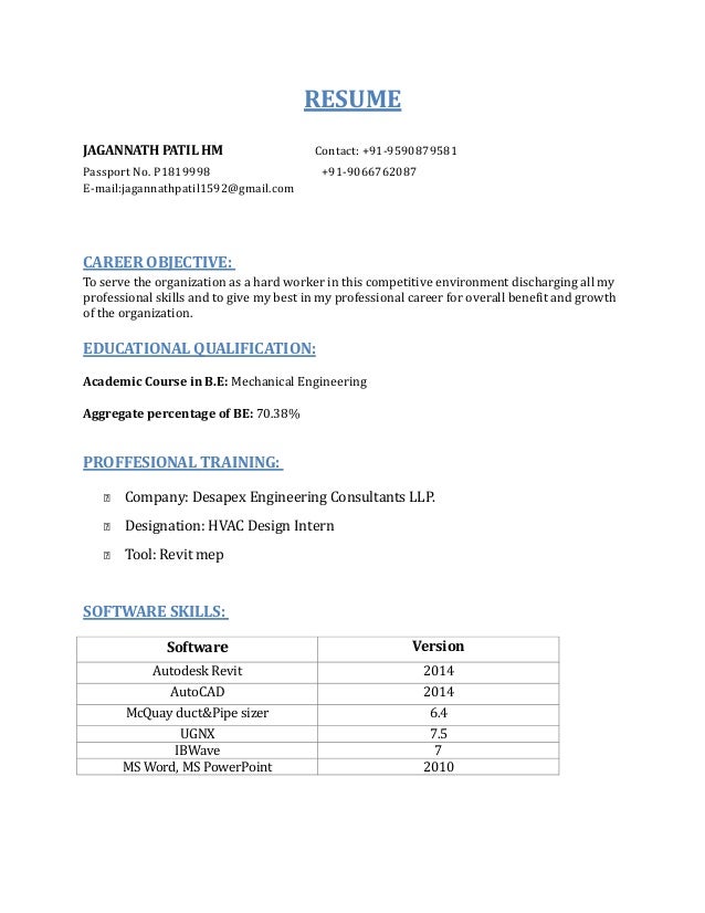 JAGANNATH PATIL RESUME