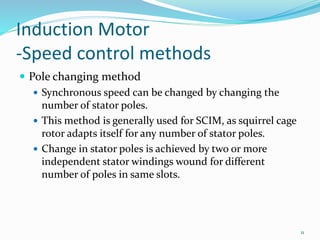 1. Starting & speed control of motors | PPTX