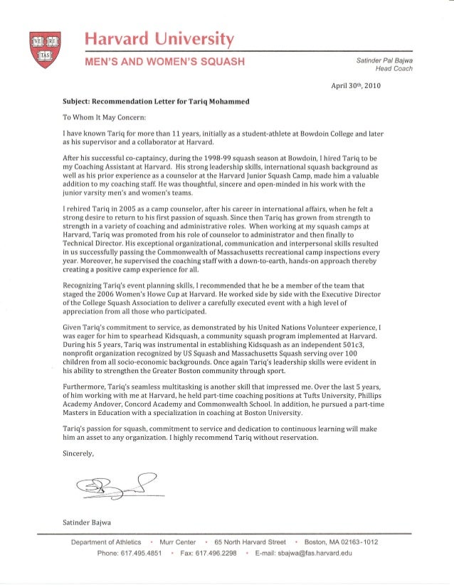 harvard athletics reference letter harvard medical school letter of recommendation