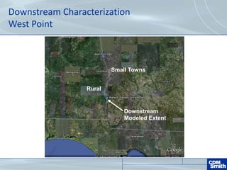Downstream Characterization
West Point
Rural
Small Towns
Downstream
Modeled Extent
 