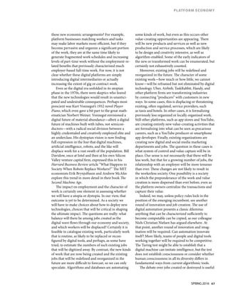 Kenney & Zysman - The Rise of the Platform Economy (Spring 2016 IST)x | PDF