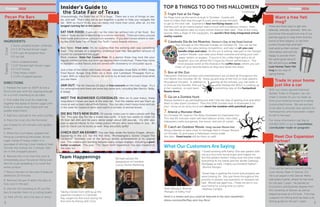 “I loved working with Kathy! She was patient with
me as a first time home buyer and helped me
find the perfect home!! Kathy took the time make
everything fit my needs and her lender Gateway
Mortgage as well. I highly recommend Kathy!!” 	
-Bonnie Morgan
“Great help in getting the home and property we
were looking for. She was there throughout the
process to answer any questions or requests we
had. Would use again but, I hope we are in our
new home for a long time to come.”	
-Mathew Gangler
With our newly aquired National
Builder Trade in Program, we can
make it simple for you to trade up
from your existing house to a newly
constructed home. We are excited
to be able to provide new options for
homeowners who have been unable
to sell in the past.
For more information call Ray at
214.662.5055 or go to luxeofdallas.
com/builder-trade-in-program/
Meet Our Expansion
Partner!
3 Fright Fest at Six Flags
Six Flags turns up the terror at dusk in October. Guests will
have to make their way through 6 scare zones across the park
to get to the next ride. Experience four terrifying mazes with
themes such as an insane asylum and a circus with murderous clowns. Even
the rides themselves take on more sinister themes after dark. One of the many
spooky rides is Rage of the Gargoyles, the world’s first fully integrated virtual
reality coaster.
4 Celebrate Dia de los Muertos: Denton’s Day of the Dead Festival
Pay homage to this Mexican holiday on October 29. You can be the
judge in the salsa tasting competition, and take on all-you-can
handle chips and salsa. As the sun is setting, take part in the Twilight
Lantern Parade—just wear your finest costume and bring your own
paper lantern or puppet. If you’re in for a little fright and a lot of
laughter, you can attend the Cirque Du Horror performance. The
most popular event at this festival is the coffin races, where you can
cheer on your favorite teams as they race down the street.
5 Boo at the Zoo
Halloween-themed activities and entertainment are located all throughout the
Fort Worth Zoo October 28-30. Dress up and stop at the trick or treat stations
throughout the park. In addition to seeing all the animals, you can listen in
to Dracula the Heckler, find out what Matilda the Witch is cooking up
in her cauldron, or even learn something new at the Fantastical
Beasts show.
6 Go on a Zombie Hunt
Always wanted to go paintballing but didn’t like the idea of getting shot and dirty?
Want to take down zombies? Then the DFW Zombie Hunt in Roanoake is for
you! Jump on an army truck and shoot the zombies with paintball guns!
7 Attend a Monster Mash
On October 30, head to The Marq Southlake for Halloween fun.
This real life monster mash will have balloon artists, train.rides,
Halloween crafts and games, live music, and lots of candy!
8 Catch an Outdoor Movie: Fang-tacular Movie Fest
Bring a blanket or lawn chair to Heritage Park in Flower Mound
on October 22 and enjoy a Halloween movie under
the stars. Food trucks will be there as well!
Team Happenings
Want a free Yeti
mug?
INGREDIENTS:
2 Sticks unsalted butter, softened
2/3 CUP Packed brown sugar
2 2/3 cups All-purpose flour
1/2 tsp Salt
1 Stick unsalted butter
1 CUP Packed light brown sugar
1/3 CUP Honey
2 Tbsp Heavy cream
2 CUPS Chopped pecans
DIRECTIONS
1. Preheat the oven to 350ºF & line a
9×13-inch pan with foil, leaving enough
for a 2-inch overhang on all sides.
2. First make the crust by creaming
together the butter & brown sugar until
fluffy in a stand mixer fitted with the
paddle attachment.
3. Add flour and salt & mix until crumbly.
4. Press the crust into the foil-lined
pan & bake for 20 minutes until golden
brown.
5. While the crust bakes, prepare the
filling by combining the butter, brown
sugar, honey & heavy cream in a
saucepan & stirring it over medium heat.
Simmer the mixture for 1 minute, then
stir in the chopped pecans.
6. Remove the crust from the oven &
immediately pour the pecan filling over
the hot crust spreading it to cover the
entire surface.
7. Return the pan to the oven & bake an
additional 20 minutes.
8. Remove the pan & allow the bars to
fully cool in the pan.
9. Use the foil overhang to lift out the
bars & transfer them to a cutting board.
10. Peel off foil, slice into bars & serve.
There are three ways to get one:
referrals, referrals, referrals! Who do
you know that would love one of our
premier agents to help them find the
home of their dreams, or sell their
current house high and fast?
Just send us their contact
information and we’ll be
happy to provide them
the same great service!
We will send you a free
Luxe Homes Team Yeti
mug as our way of
saying thanks.
Pecan Pie Bars
What Our Customers Are Saying
Taking a break from setting up the
expanion location in Colorado:
Ray caught his first trout during his
first time fly fishing with Chris
Send in a review and you could be featured in the next newsletter!
zillow.com/profile/Ray-and-Joy-Rice/
Chris will be starting a branch of the
Luxe Homes Team in Denver, CO.
He is an expert in the Denver Metro
real estate market, where he has lived
for the past 7 years. He earned an
Economics and Business degree from
the University of Denver, as well as
played lacrosse at a D1 level. Chris has
a passion for fishing and has been a fly
fishing guide for the last 7 years.
Trade in your home
just like a car
Unsurprisingly, the State Fair of TX is huge. There are a ton of things to see,
do, and eat! That’s why we’ve put together a guide to help you navigate the
fair. With so much to do, you can easily visit more than once; after all…it’s the
longest running fair in the nation!
EAT FAIR FOOD: It wouldn’t be the state fair without lots of fair food. But
here in Texas we like to take things to a whole new level. There are many unusual
fried foods and creative concoctions available. If you don’t know where to start,
try the 2016 State Fair of Texas’ Big Tex® Choice Awards winners:
Best Taste- Fried Jello: It’s no surprise that the winning dish was something
fried. This remake of a delightful childhood treat has “the perfect amount of
crunch to compliment the jiggle.”
Most creative- State Fair Cookie Fries: At a glance these may look like your
regular crinkle cut fries, but don’t go dipping them in ketchup! These fries come
in standard cookie flavors and are served with strawberry or chocolate sauce.
Just a few of the other wild foods include: Injectable Great Balls of BBQ, Deep
Fried Bacon Burger Dog Slider on a Stick, and Caribbean Pineapple Korn-a-
Copia. With so many fun choices, be sure to try at least one unusual food while
you are there.
JAM OUT: The fair features 24 days of free concerts on the main stage. It’s a
fun atmosphere and there are some big name acts, including Ben Rector, Nelly,
& Skillet.
MEET THE BUDWEISER CLYDESDALES: After an 11-year hiatus, these
magnificent horses are back at the state fair. Visit the stables and see them up
close as well as learn about their history. You can also meet many more animals
in the state fair livestock barns and watch a number of animal shows.
SEE BIG TEX’S NEW DUDS: Of course, make sure to take a photo with Big
Tex! This year, Big Tex has a brand new outfit. It took two weeks to make his
55-foot-tall shirt and his jeans alone weigh about 100 pounds. His shirt also
pays a special tribute to the Dallas police officers who were killed in July. Be
sure to check out his boots as well- they are pretty spiffy!
CHECK OUT AN EXHIBIT: You can Step inside the Sistine Chapel…almost.
Appearing in the U.S. for the first time, “Michelangelo’s Sistine Chapel-The
Exhibition” recreates one of the famous artistic achievements in its original
size. The creative arts building features many unique displays, including a giant
butter sculpture. This year, “The Taylor Swift Experience” has also traveled to
the state fair.
TOP 8 THINGS TO DO THIS HALLOWEENOctober 2016 October 2016
Continued
CrustTopping
Michael earned the
designation of Certified
Luxury Home Marketing
Insider’s Guide to
the State Fair of Texas
1
2 3
Matt Veoukus, Bonnie
Morgan, & Kathy Hull
 
