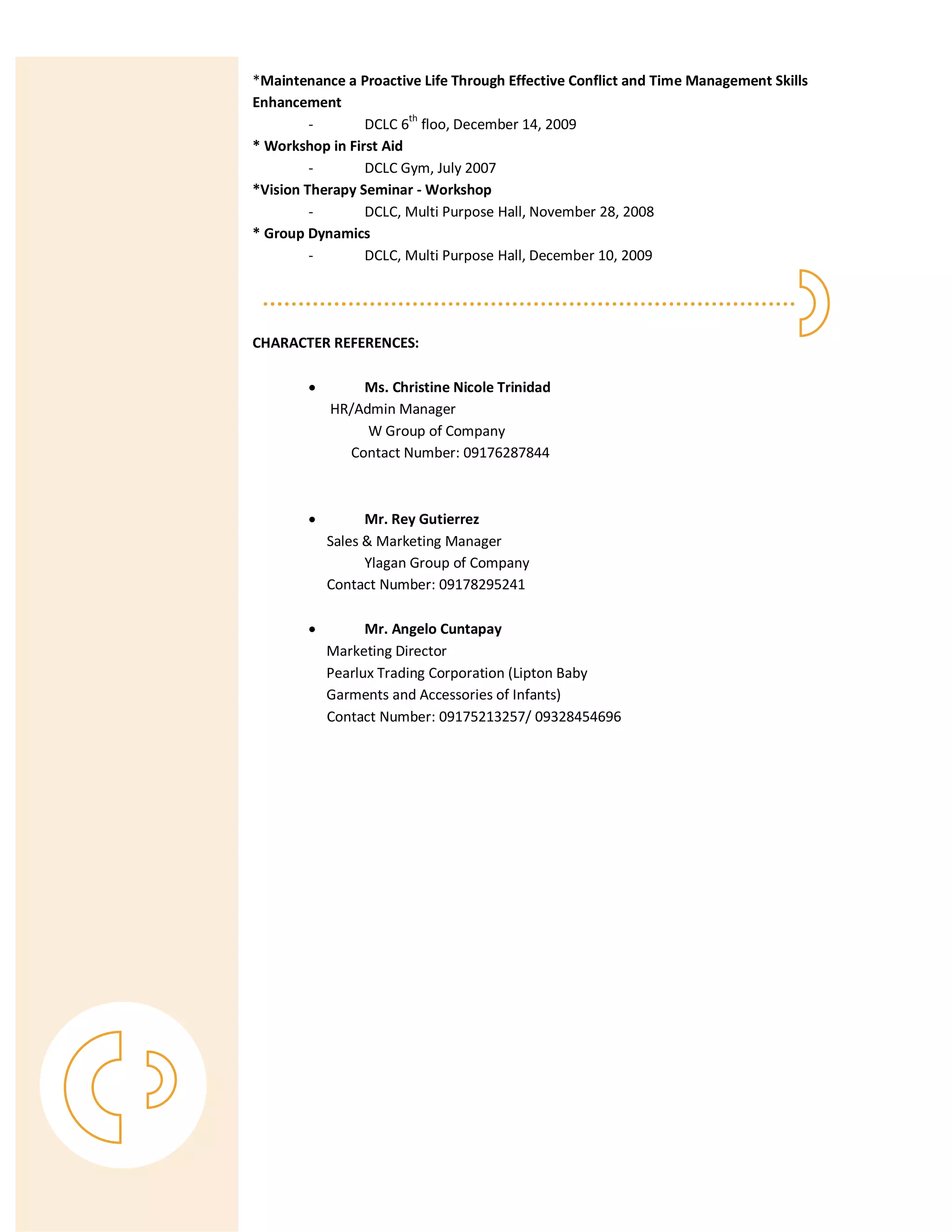 Cv mikaelacatimbang pdf