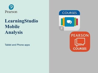 LearningStudio
Mobile
Analysis
Tablet and Phone apps
 