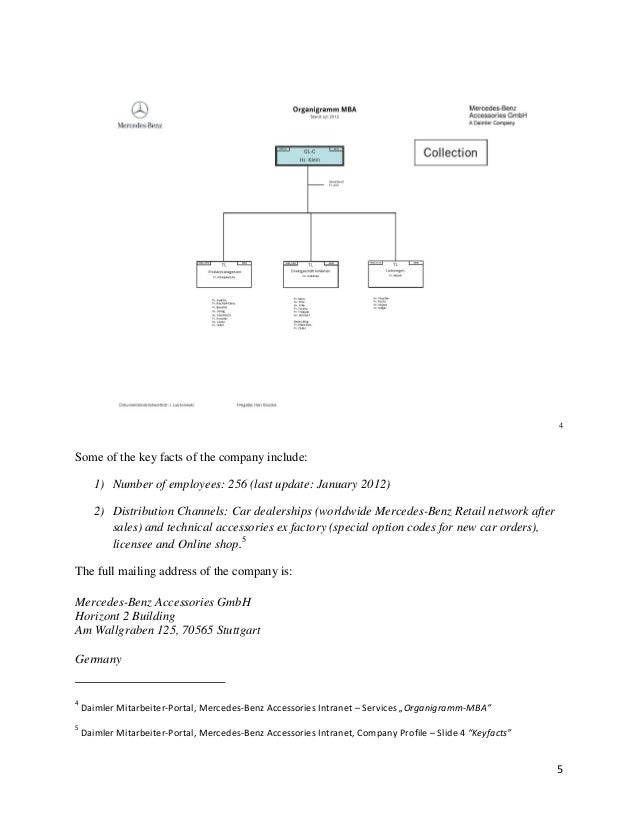Internship Report Mercedes Benz Accessories Gmbh