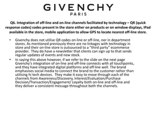 Givenchy Omni Retail Analysis | PPTX