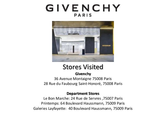 givenchy retailers