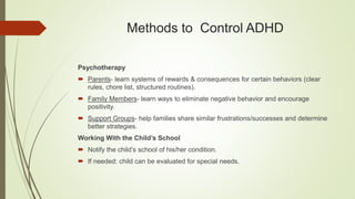 Managing Your Child with ADHD2 | PPTX