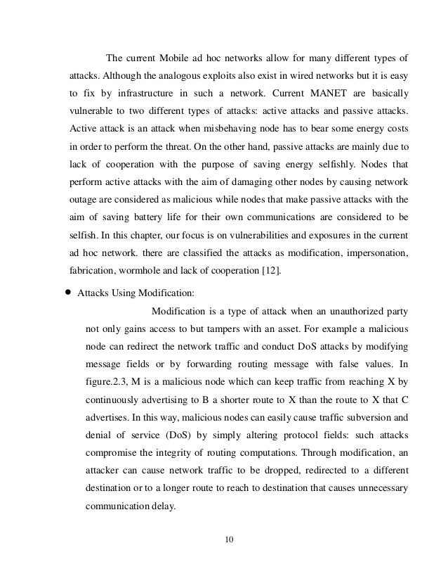 Denial of service thesis