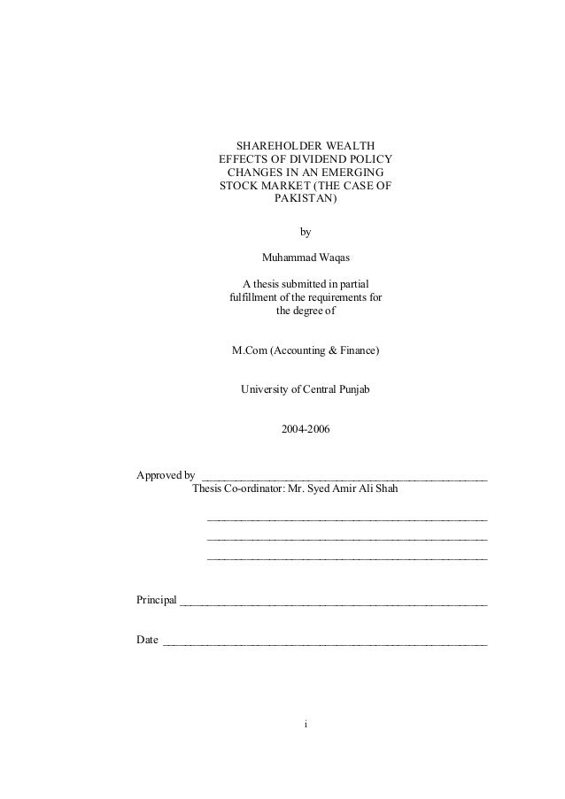 My masters thesis