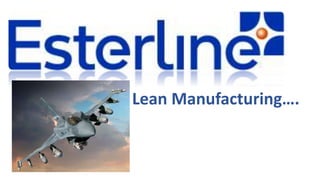 Lean Manufacturing….
 