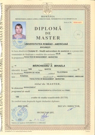 diploma master Mihaela