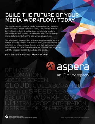 www.asperasoft.com
moving the world’s data at maximum speed
 