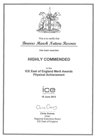 ICE Project Award