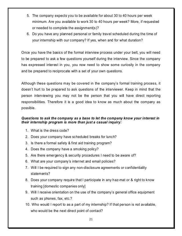 unpaid internship contract template