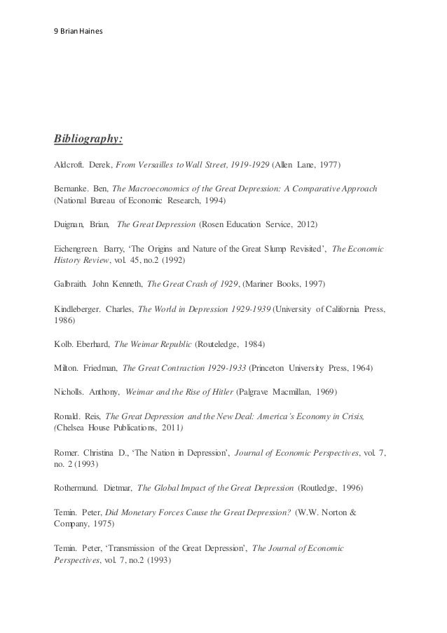 Essays on the great depression ben bernanke