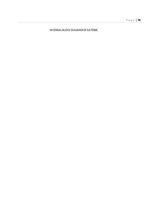 P a g e | 78
INTERNALBLOCK DIAGRAMOFKA7500C
 