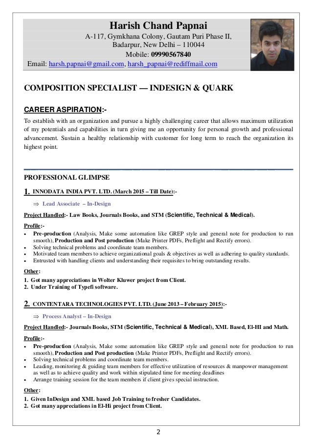 resume long term career aspiration