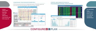 14 15
configure your devices Remotely
KITS will revolutionize the way you manage field devices. Add traffic signals with
just a few clicks and store parameter history with roll-back capability.
create and monitor vehicle
progression across your system
Plan
hh Time-space diagram
hh Turning
movement counts
hh Arrivals on green
hh LOS and MOE data
hh Comprehensive
Synchro® interface
Configure
hh Controller
database editors
hh Excel timing
sheet export
hh Controller
history tracking
hh Visual timing plan editor
hh DMS message editor
 