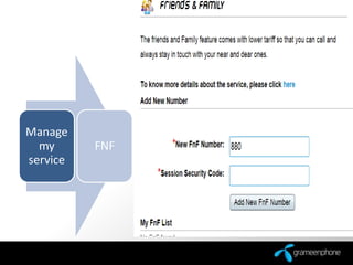 Manage
my
service
FNF
 