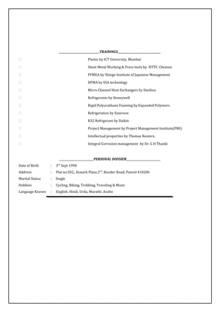 Wasif Cf CV Wasif Sayed 08June2016 | PDF