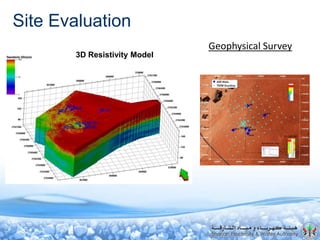 Site Evaluation
Geophysical Survey
3D Resistivity Model
 