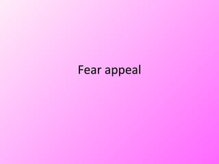 Fear appeal
 