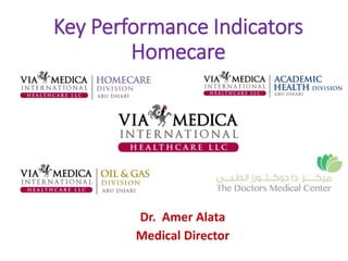 Key Performance Indicators
Homecare
Dr. Amer Alata
Medical Director
 