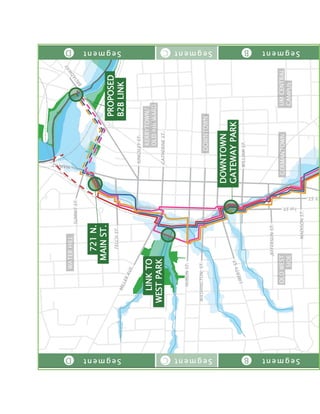 DOWNTOWN
KERRYTOWN/
OLD4thWARD
WATERHILL
UMCENTRAL
CAMPUS
Huron
River
GERMANTOWNOLDWEST
SIDE
SUMMITST.
FELCHST.
KINGSLEYST.
CATHERINEST.
HURONST.
WASHINGTONST.
LIBERTYST.
WILLIAMST.
JEFFERSONST.
MADISONST.
YST.
1stST.
MAINST.
BROADW
AY
MILLERAVE.
Segment SegmentSegment ABACAD
Segment SegmentSegment ABACAD
721N.
MAINST.
DOWNTOWN
GATEWAYPARK
LINKTO
WESTPARK
PROPOSED
B2BLINK
 