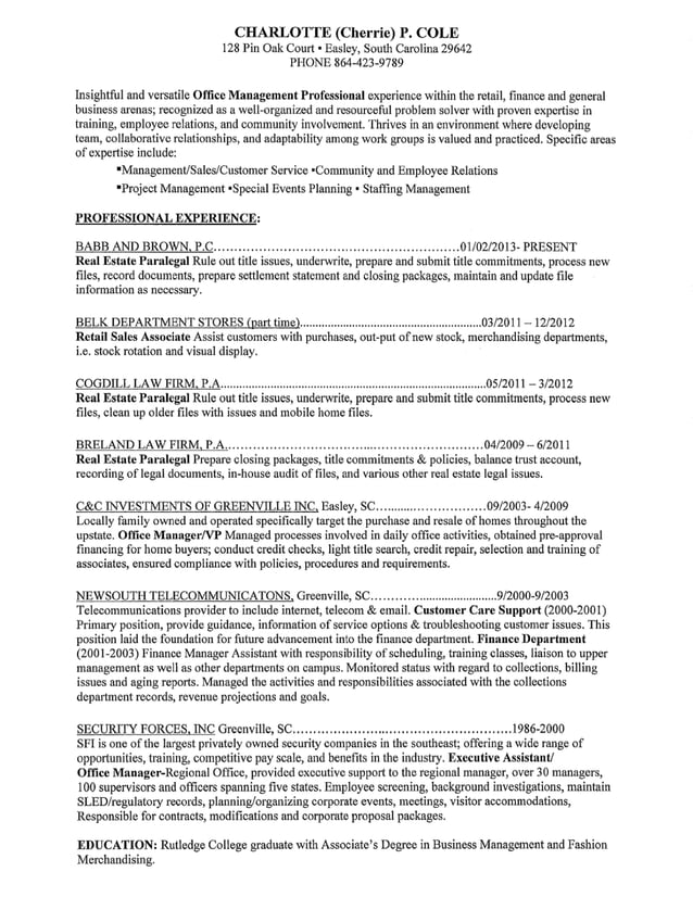 Charlotte Cole Resume 2016 | PDF