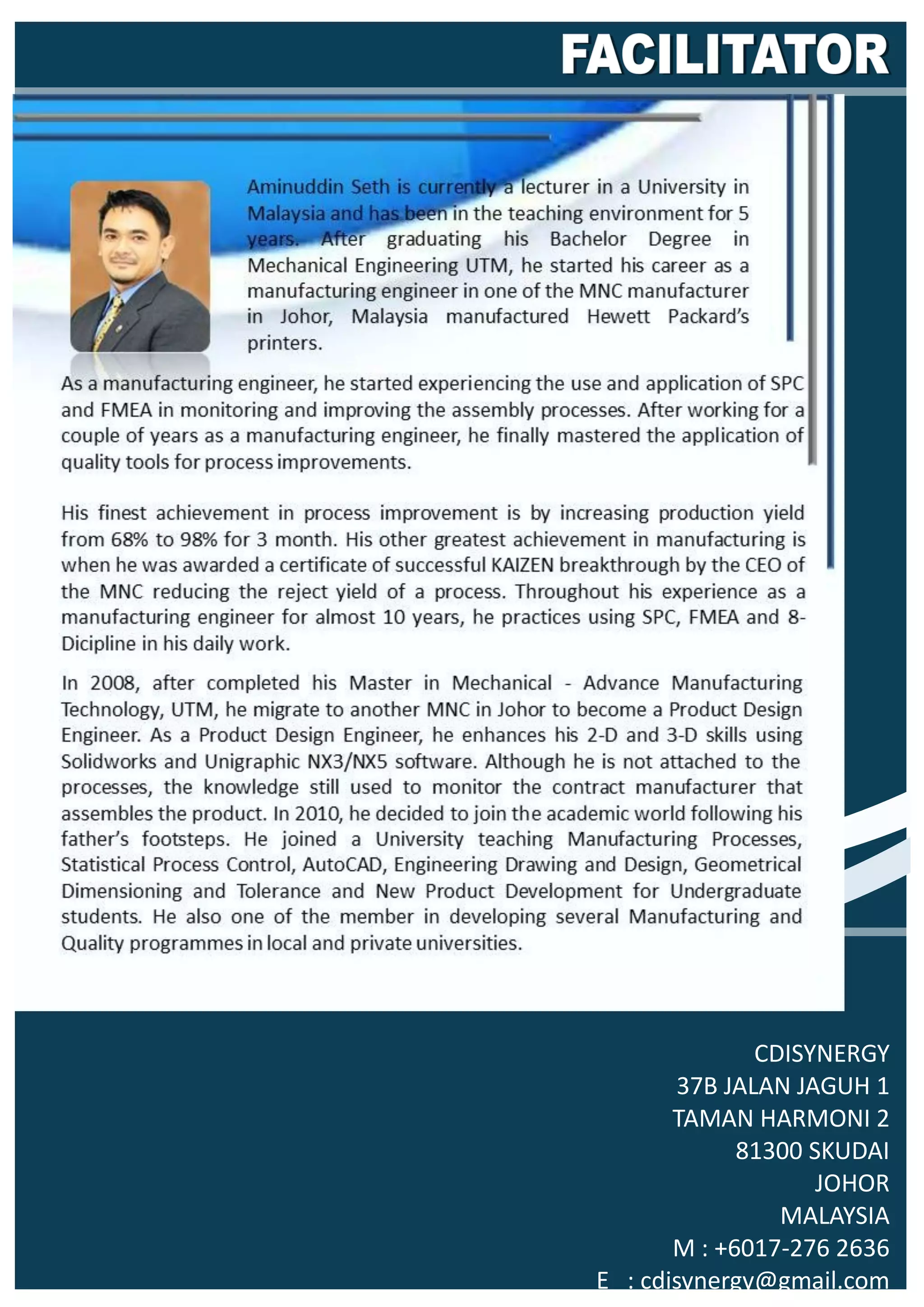 CDISYNERGY
37B JALAN JAGUH 1
TAMAN HARMONI 2
81300 SKUDAI
JOHOR
MALAYSIA
M : +6017-276 2636
E : cdisynergy@gmail.com
 