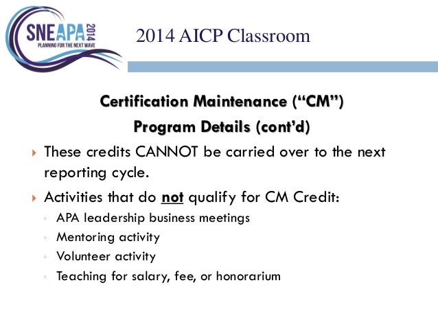 AICP Unterlage