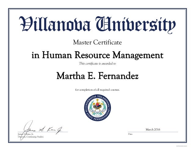 certificate in human resource management        <h3 class=