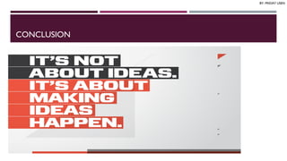 CONCLUSION
BY: FRIDAY USEN
 