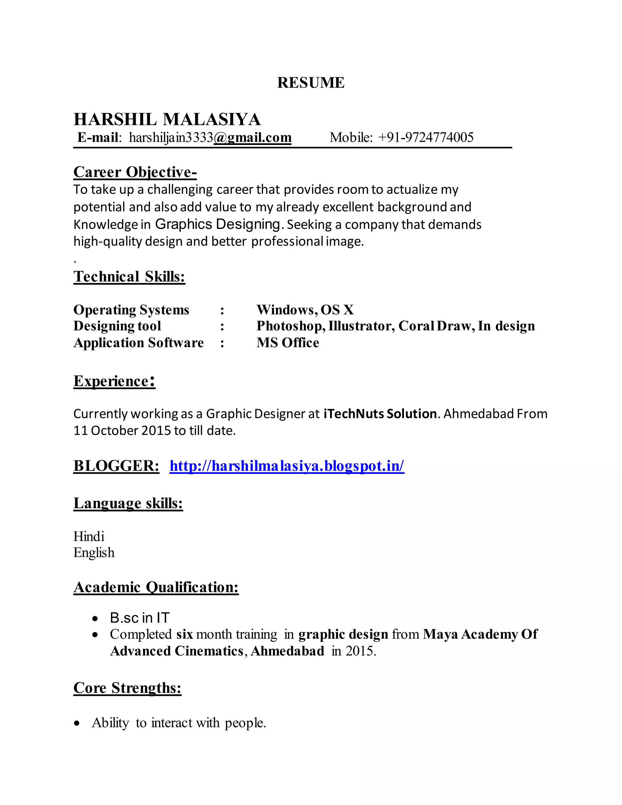 Harshil_Malasiya_Resume (1) | PDF