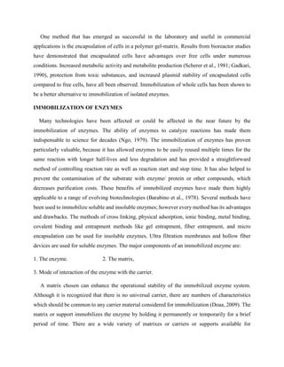 Enzyme immobilization 1 | PDF