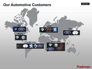 Europe
Mexico
South AfricaMercosur
Asia
USA
Our Automotive Customers
 