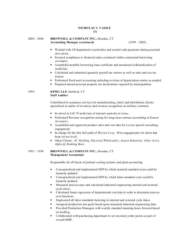 vasile nicholas resume