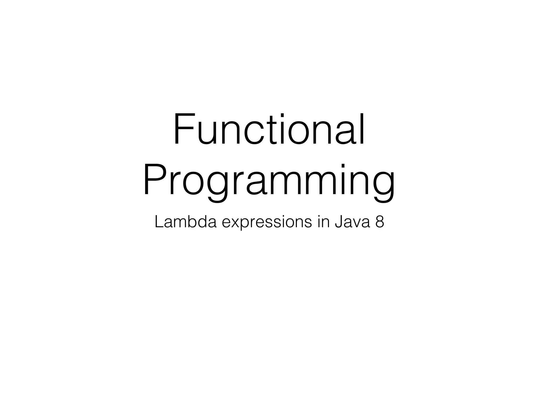 Functional Programming | PPT