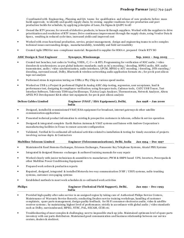 resume for system integration design testing qa verification and va verification engineer resumes