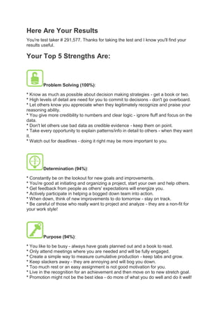 Strengths and Weaknesses | PDF