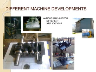 Course Spm Machine Design With Projects PHOTOS OF SPM | PPTX