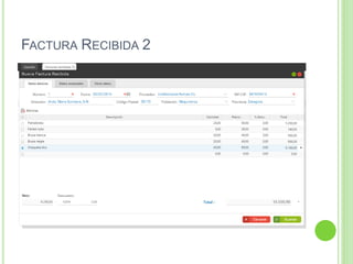 FACTURA RECIBIDA 2
 