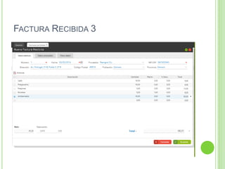 FACTURA RECIBIDA 3
 