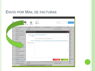 ENVÍO POR MAIL DE FACTURAS
 