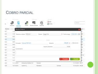 COBRO PARCIAL
 