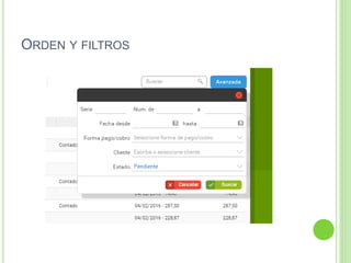 ORDEN Y FILTROS
 